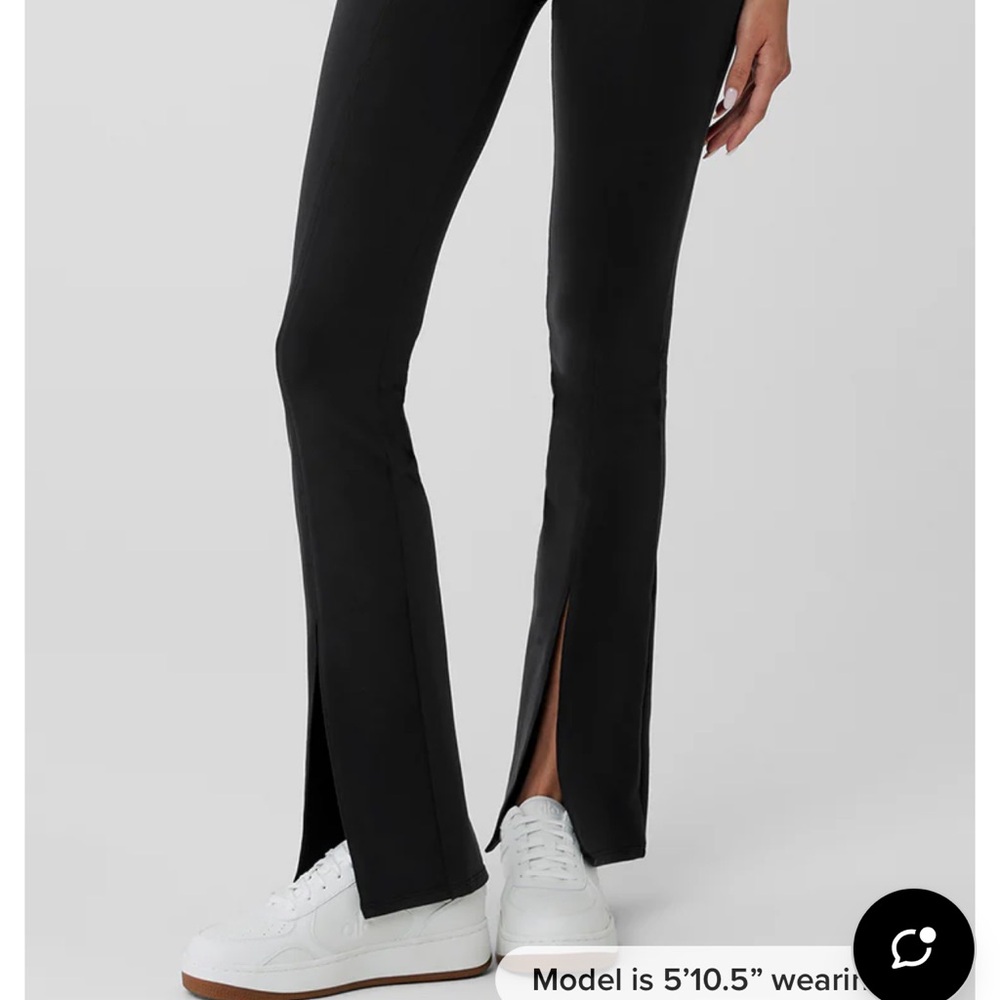 ALO Yoga Black airbrush high-waist Flare Pants